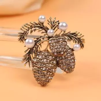 Средневековая западная придворная французская кокосовая пальма популярная модная брошь