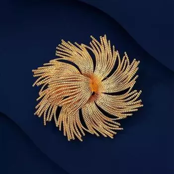 Средневековая золотая брошь-фейерверк, высококачественная женская изысканная темпераментная брошь, легкая роскошная высококачественная булавка-цветок, аксессуары