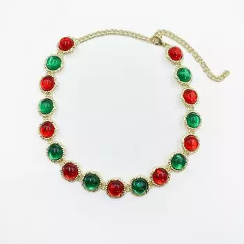 Средневековое винтажное модное ожерелье Oker Retro Court Style Collarbone Chain Light Luxury Jewelry Women