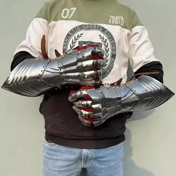 Средневековые доспехи, перчатки, рыцарские доспехи, костюмные перчатки