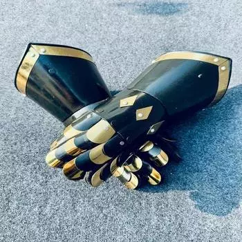 Средневековые готические доспехи Перчатки Темное фэнтези Готические перчатки Носимые перчатки Фэнтези Косплей LARP, Ролевая игра, Рождество, Коллекционная вещь