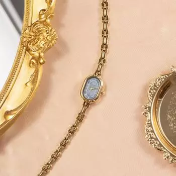 Средневековые кварцевые часы, литературные ретро-часы, маленькие золотые часы, легкие роскошные дизайнерские часы-браслет, простые и компактные