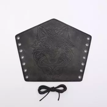 Средневековые мужские кожаные наручи в стиле викингов, тисненые панк-наручи в виде волка, реквизит для косплея
