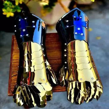 Средневековые перчатки, рукавицы, металлические перчатки, доспехи, перчатки, золотые перчатки, лучший подарок для любви однажды