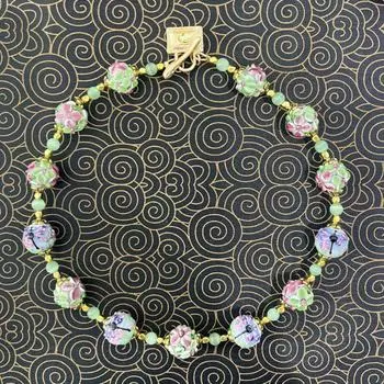 Средневековые ретро-ювелирные изделия Jinbao, модное и популярное универсальное ожерелье. светло-зеленый