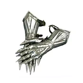 Средневековые рукавицы с акцентами, рыцарские гравюры, стальные перчатки, перчатки, средневековый назгул, костюм для ролевых игр, перчатки, рукавицы