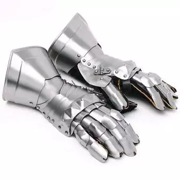Средневековые рыцарские доспехи, перчатки, воинские рукавицы, боевые рукавицы, металлические перчатки