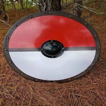 Средневековый деревянный круглый боевой щит, круглый щит воина-тамплиера, щит покемона, доспехи