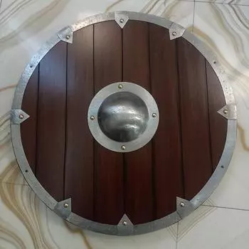 Средневековый деревянный щит викингов 60,96 см, тяжелое основание, щит лерпа, реконструкция, декоративный щит, боевой реквизит, броня