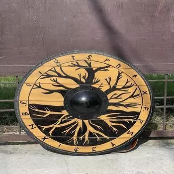 Средневековый Деревянный Щит Викинга Дерево Щит Викинга