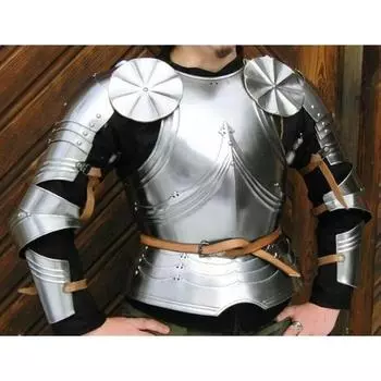 Средневековый доспех 18GA, костюм на половину тела, костюм готической капитанской арфы, 1530 карат, реплики
