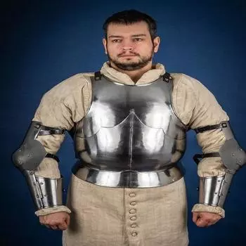 Средневековый доспех Zeughaus, 15 век.. 1,6 мм Полированный