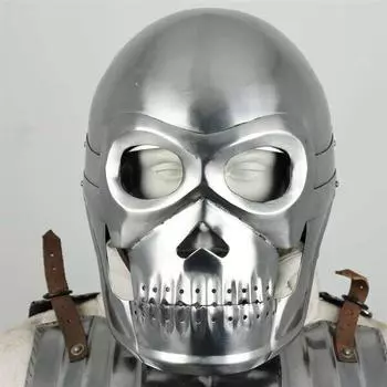 Средневековый фэнтезийный шлем-череп - сталь 18 калибра для реконструкции LARP