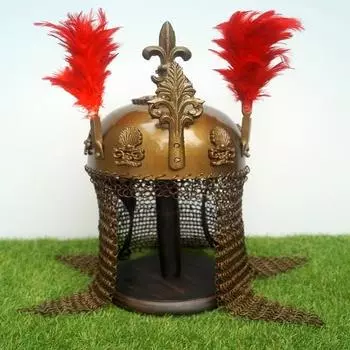 Средневековый императорский боевой шлем, шлем султана, шлем рыцаря-воина, полнофункциональный шлем с подставкой, подарок, Османская империя