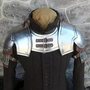Средневековый комплект наплечных доспехов из стальной брони, комплект наплечных доспехов с горжетом боевого воина, лучший костюм на Хэллоуин