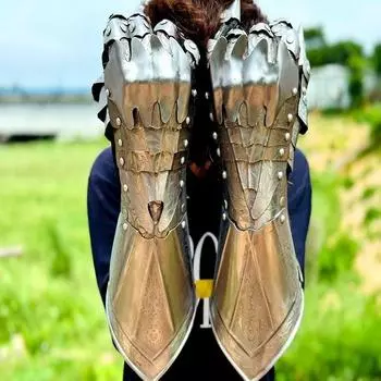 Средневековый комплект перчаток Назгула Пара перчаток Комплект перчаток из стальной брони Костюм для ролевой игры