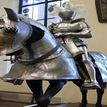 Средневековая конская броня 16-го века, костюм немецкого воина - силовая броня - фэнтези высокого качества - LARP косплей