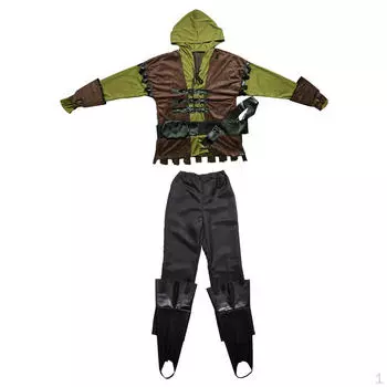 Средневековый костюм лесного лучника, нарядное платье S-XXL M