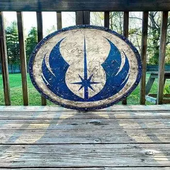 Средневековый Ларп Воин Дерево и Сталь Викинг Круглый щит Броня Храмовник Щит