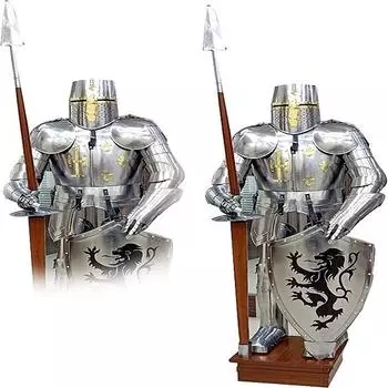 Средневековый носимый рыцарский полный костюм Боевой доспех 15 века