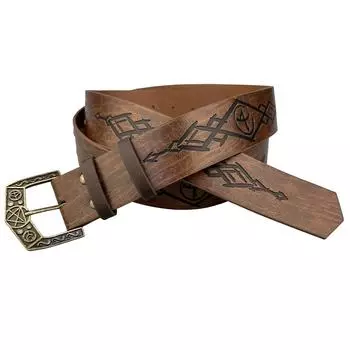 Средневековый поясной ремень Винтажный косплей Рельефный ремень для мужчин Косплей-реквизит Поясной ремень для фотосессий и сцены