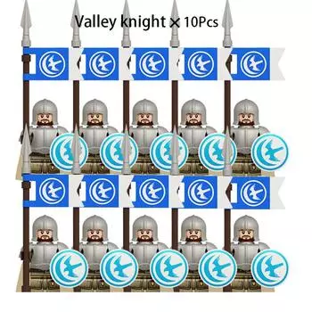 Средневековый Рыцарь Бронированные Войска Древние Солдаты Армии Мини Оружие Снаряжение Модель Флага Строительные Блоки Детские Игрушки Подарки на День Рождения