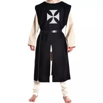 Средневековый рыцарь крестоносец гербовая накидка Хэллоуин воин костюм косплей тамплиер туника ренессанс сюрко SCA S белый