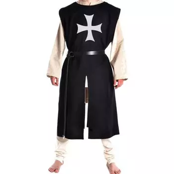 Средневековый рыцарь крестоносец гербовая накидка костюм на Хэллоуин косплей тамплиер туника ренессанс сюрко SCA S красный