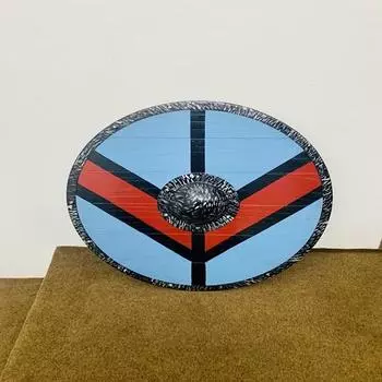 Средневековый рыцарь Лагерта, носимый в бою, щит викингов, исторический деревянный круглый щит