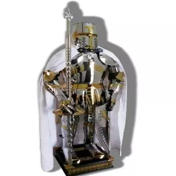 Средневековый рыцарский доспех, цельная сталь высотой 182,88 см, с полной подставкой, полированная отделка для домашнего декора, лучший подарок для него