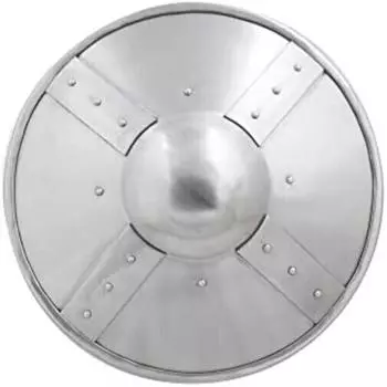 Средневековый щит-баклер, готовый к бою, 39,37 см, изготовленное вручную защитное снаряжение как