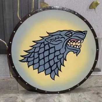 Средневековый щит Греческая игра престолов Воин Доспехи Викинг Ручной декор стен