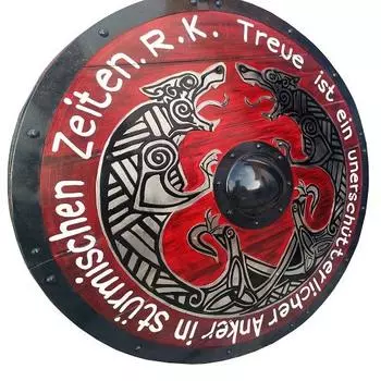 Средневековый щит викингов - косплей Эйвора Вальхаллы, уникальный подарок викингов, готовый к бою щит Рагнара,