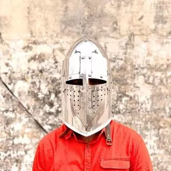 Средневековый шлем тамплиера, доспехи рыцаря-крестоносца, культовый стиль крестоносца, LARP, косплей, костюм на Хэллоуин, лучший подарок для него