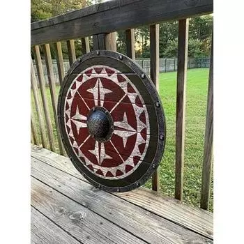 Средневековый Uhtred Last Kingdom Authentic Viking Shield круглый щит, подарок Valhalla