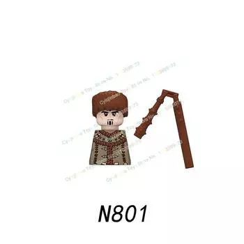 Средневековый замок Научная фантастика Война Пехота Рыцарь Племенной воин Воин-орел Аксессуары для строительных блоков Голова Оружие Детские игрушки N801-804