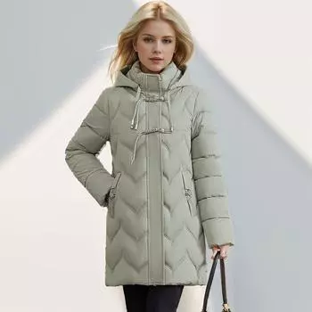 Средние и длинные куртки с хлопковой подкладкой, женская зимняя одежда, новая популярная утепленная женская модная куртка с хлопковой подкладкой XL