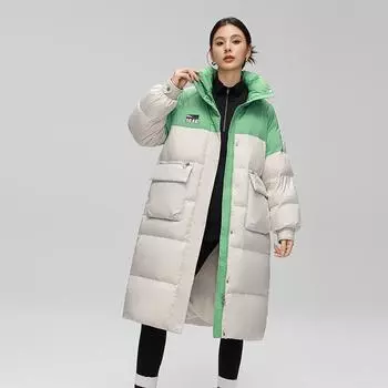 Средние и длинные пуховики женские, высококачественные женские зимние куртки, высококачественные куртки на утином пуху S (recommended within 55kg) чёрный