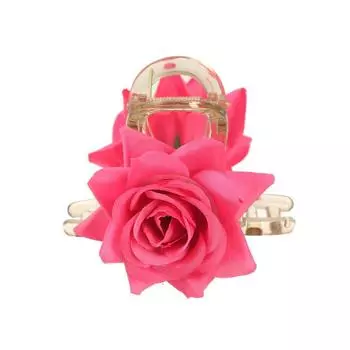 Средние Искусственные Розы Заколки для волос Тканевый цветок Заколка Модные аксессуары для волос Зажим для волос Для женщин Девушек