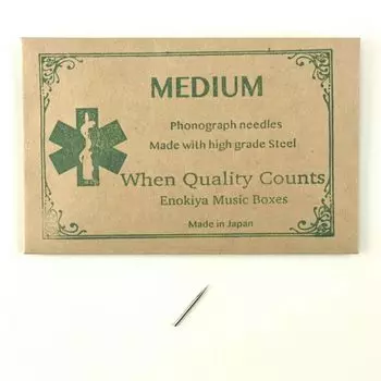 Средние железные иглы для граммофонов Enokiya, сделано в Японии, 100 штук,