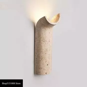 Средний древний туннель каменный настенный светильник светодиодный домашний декор гостиная спальня ретро настенная художественная панель роскошная лестница каменный настенный светильник белый