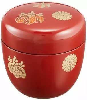 Средний Кодаидзи Киноварного цвета фенольная смола, которая не теряет своих свойств Сделано в чайной утвари Нацумэ, Маки, Лак, Маки, Форма, Япония, красный