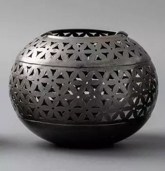 Средний круглый металлический подсвечник, Железо, Iron Handi Medium, John Molly Decor&Gifts