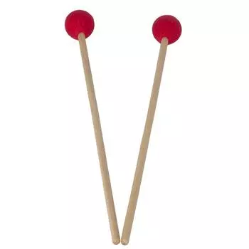 Средний молоток для маримбы, ксилофон, молоток Glockensplel с ручкой из бука, набор ударных инструментов, музыкальный 1 Pair красный