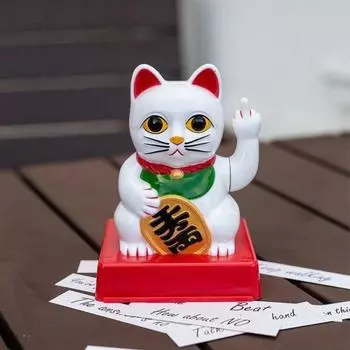 Средний палец Забавный Кот Удачи Украшение Домашнего Рабочего Стола Креативный Модный Счастливый Кот Личность Украшения Подарки
