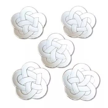 Средний японский набор японских Lucky Arita Platinum Plum в подарочной коробке Тарелка, Тарелка, Тарелка, 15 см, Столовые приборы, Подвеска, Изделия, Проволока, Шар,