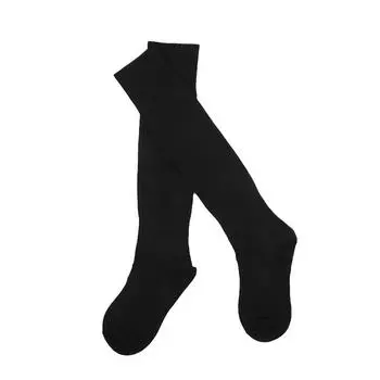 Средний размер футбольные тренировочные чулки до колена тонкие дышащие профессиональные спортивные носки Children чёрный