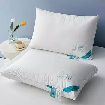 Средний щиток, трехслойная подушка, защитная подушка для шеи для взрослых, домашняя перьевая бархатная подушка, основа 48*74