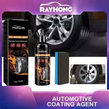 Средство для автомобильного покрытия Homont. Осветление стальных дисков автомобильных шин. Полировка. Долговечность. Техническое обслуживание. Очистка и отбеливатель. 100ml set