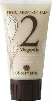 Средство для блеска и гладкости волос Мини-размер 50 г Аромат магнолии Эксклюзивно в салоне красоты Ofcosmetics Высокоувлажняющий [Натуральный